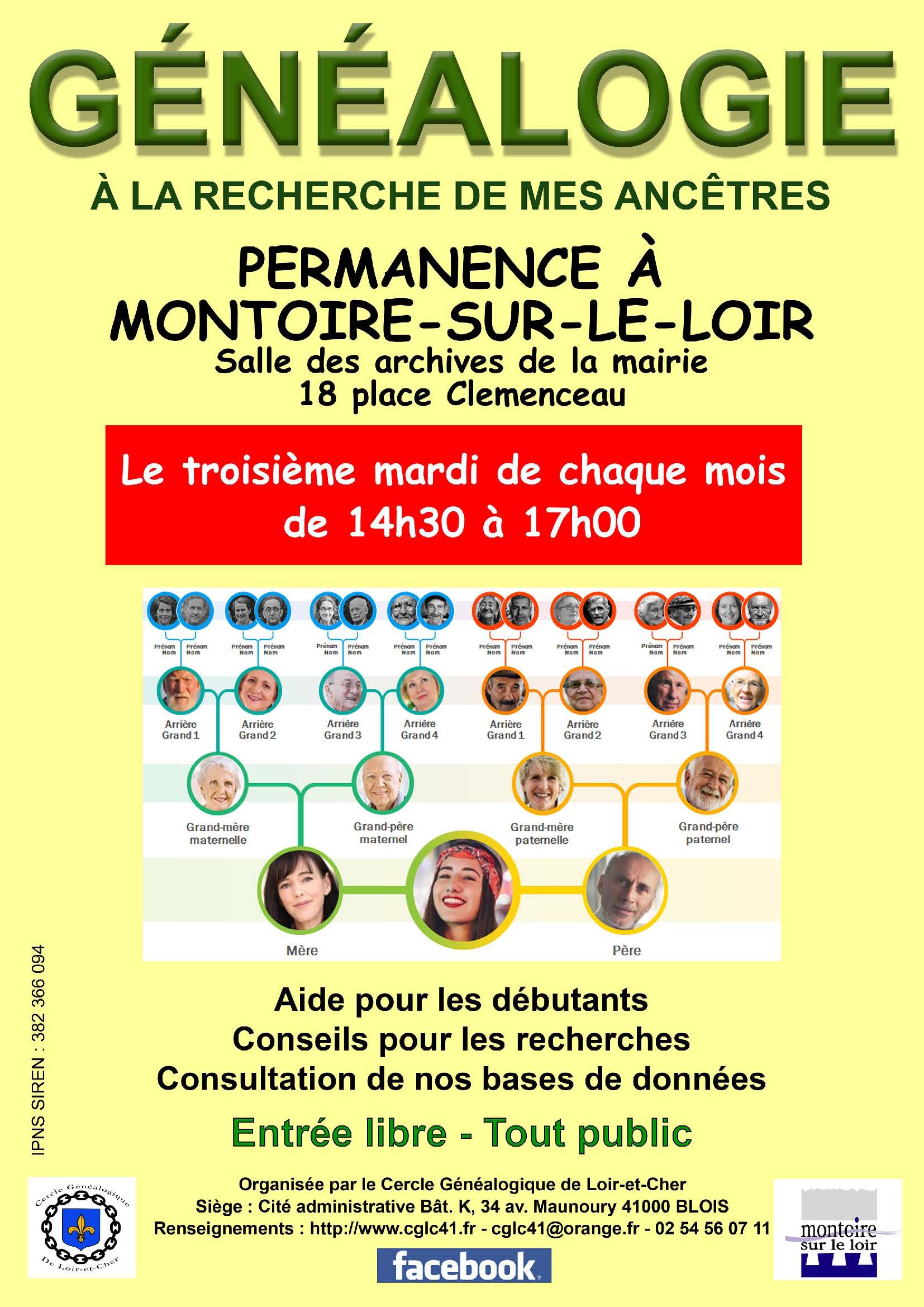 Permanences à Montoire-sur-le-Loir